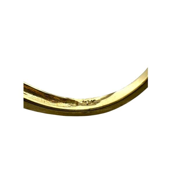 10K Yellow Gold & Diamond in Marquise Setting Ring (13175) - Picture 3 of 6